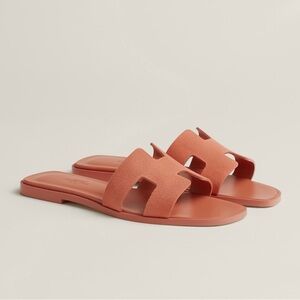 Women's Orange Slide Sandals